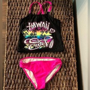 Hawaii Surf Tankini Set! Girls Size 6, Small! Excellent Condition!